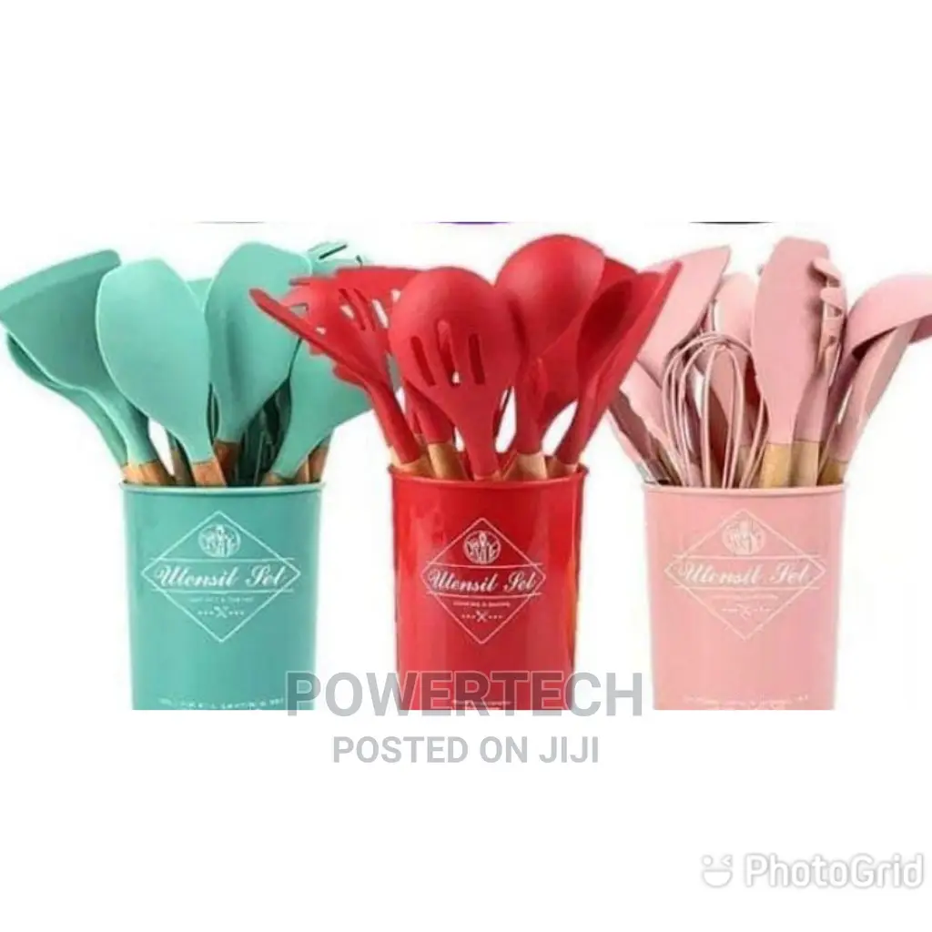 Silicone Spoons Red, Pink, Black on Sale