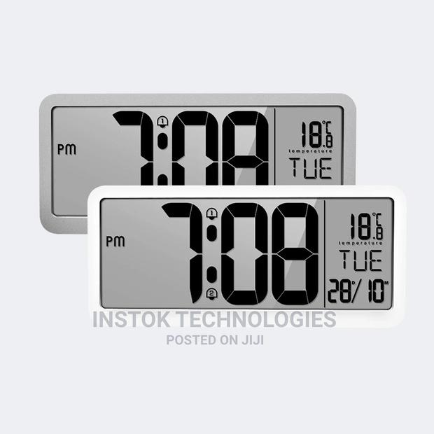 14 Inch LCD Digital Wall Alarm Clock Large With Dual Alarm - thumbnail 4