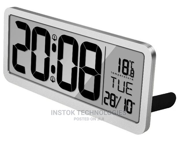 14 Inch LCD Digital Wall Alarm Clock Large With Dual Alarm - thumbnail 2