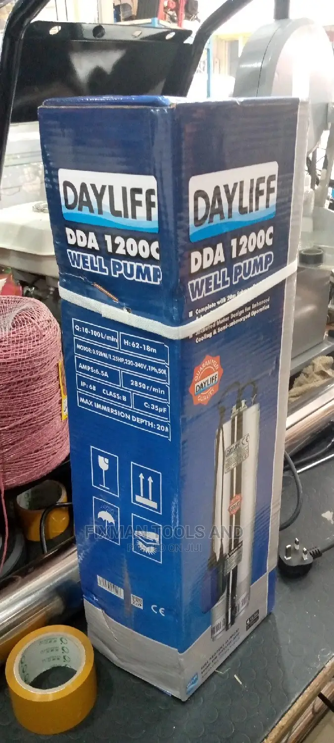 New Dayliff Dda 1200C Well Submissive Water Pump 1.25 Hp in Nairobi