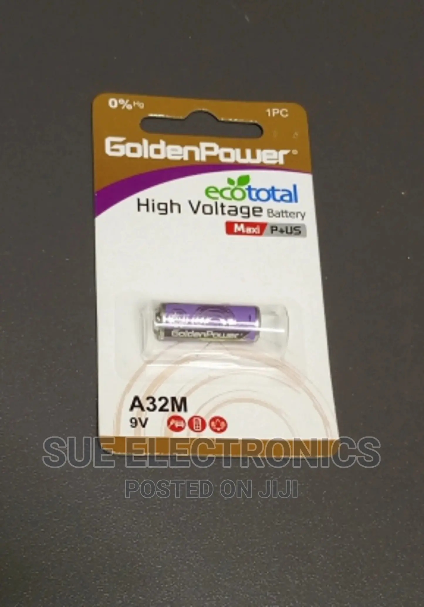 Golden Power 9V Alkaline Battery for Remotes