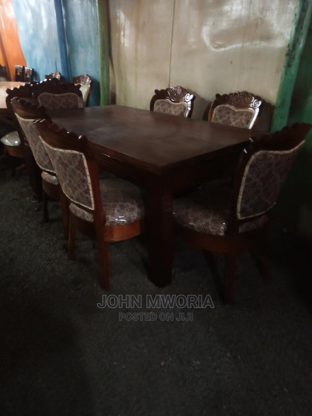 Six Seater Antique Dining Table - thumbnail 4