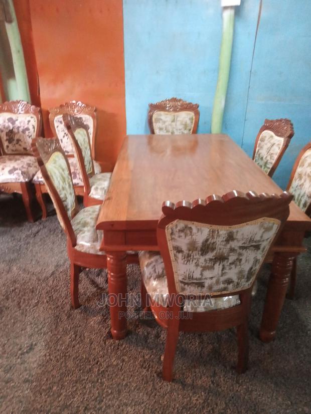 Six Seater Antique Dining Table - thumbnail 2