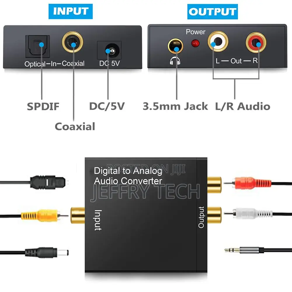 3.5mm Digital to Analog Audio Converter Amplifier Decoder Op