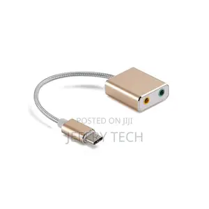 External USB Sound Card Type-c To Headphone 3D Stereo USB Au