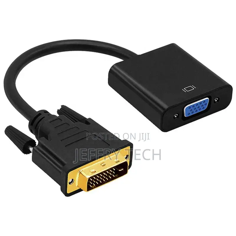 Full HD 1080P DVI to VGA Adapter DVI-D 24+1 25 Pin Male to 1