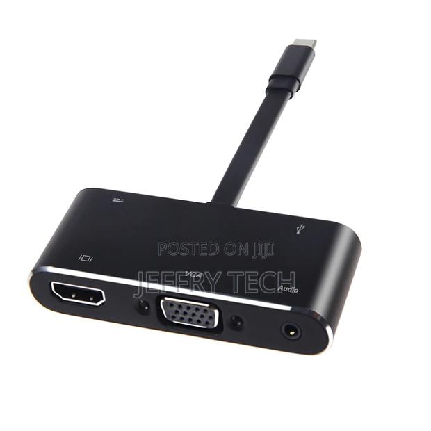 Type C to 4K HDMI VGA Audio Usb-C Pd Usb3.0 Hub Data Transf - thumbnail 2