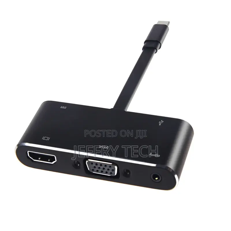 Type C to 4K HDMI VGA Audio Usb-C Pd Usb3.0 Hub Data Transf