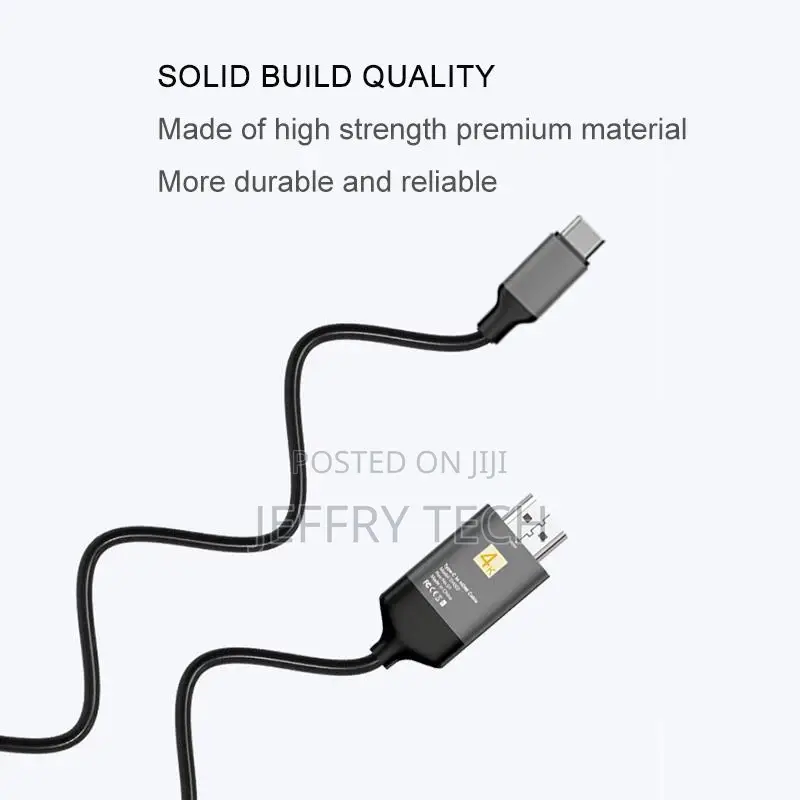 USB 3.1 Type-C to HDMI Cable 6ft 1.8M 4K 30HZ 60HZ Male To