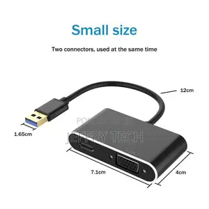 USB 3.0 to HDMI VGA Adapter Cable USB3.0 Multiport Dual Outp