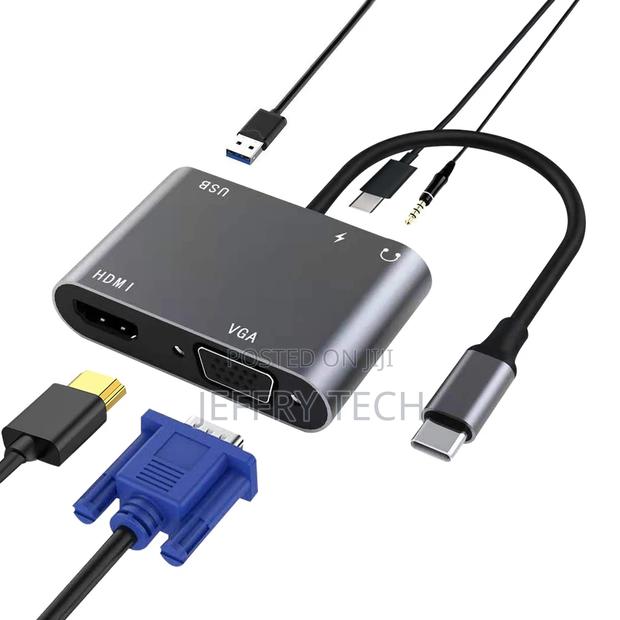 5 in 1 2 in 1 USB 3.1 USB-C Type C to HDMI VGA Digital AV  - main view