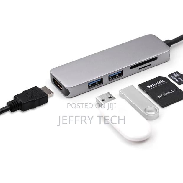 USB Type-C Hub Adapter Docking With HDMI 4K Output, TF SD Ca - main view
