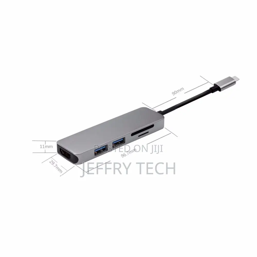USB Type-C Hub Adapter Docking With HDMI 4K Output, TF SD Ca