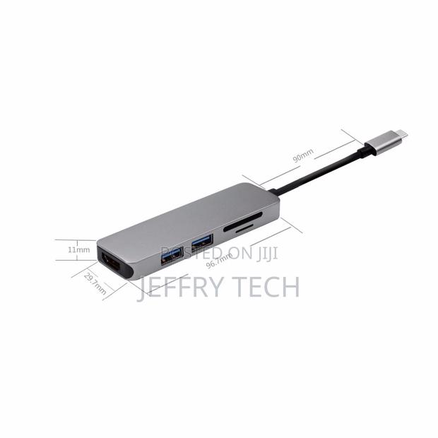 USB Type-C Hub Adapter Docking With HDMI 4K Output, TF SD Ca - thumbnail 4