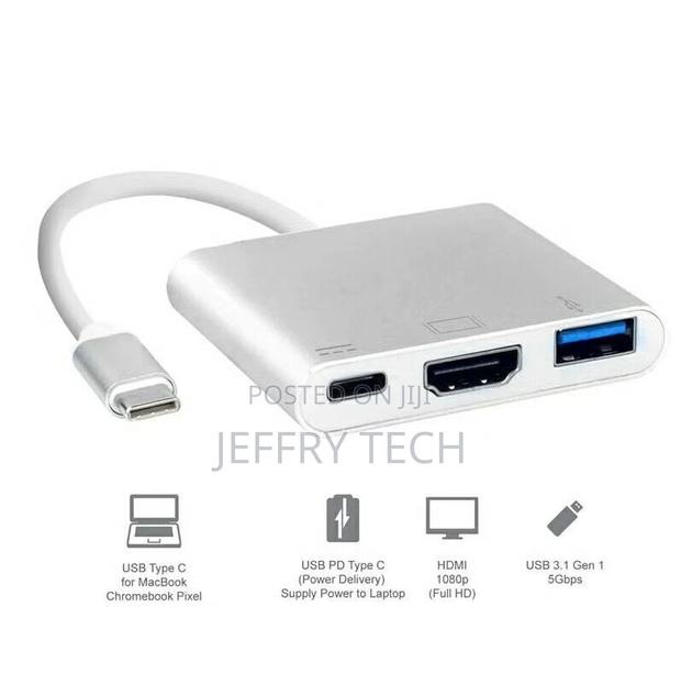 Type C 3.1 to HDMI/ USB3.0/Type C Power Supply Female Multip