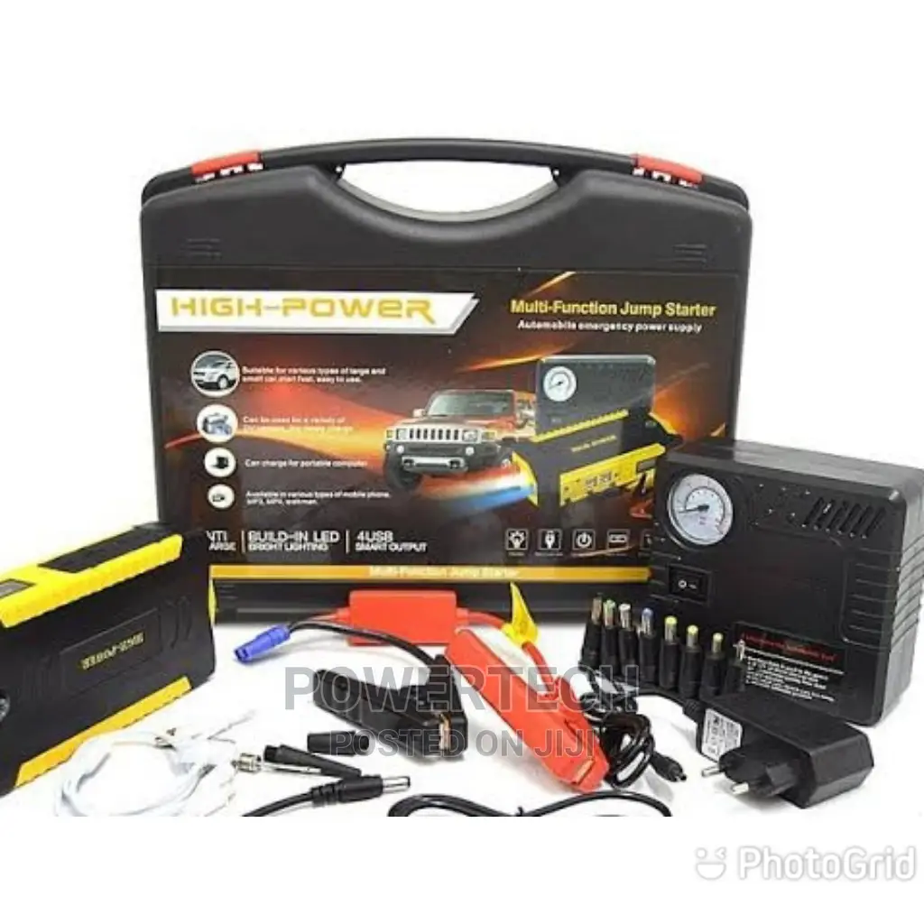 Portable Car Jump Starter With Air Compressor