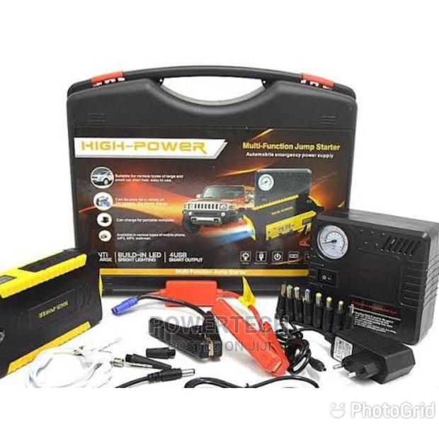 Portable Car Jump Starter With Air Compressor - main view