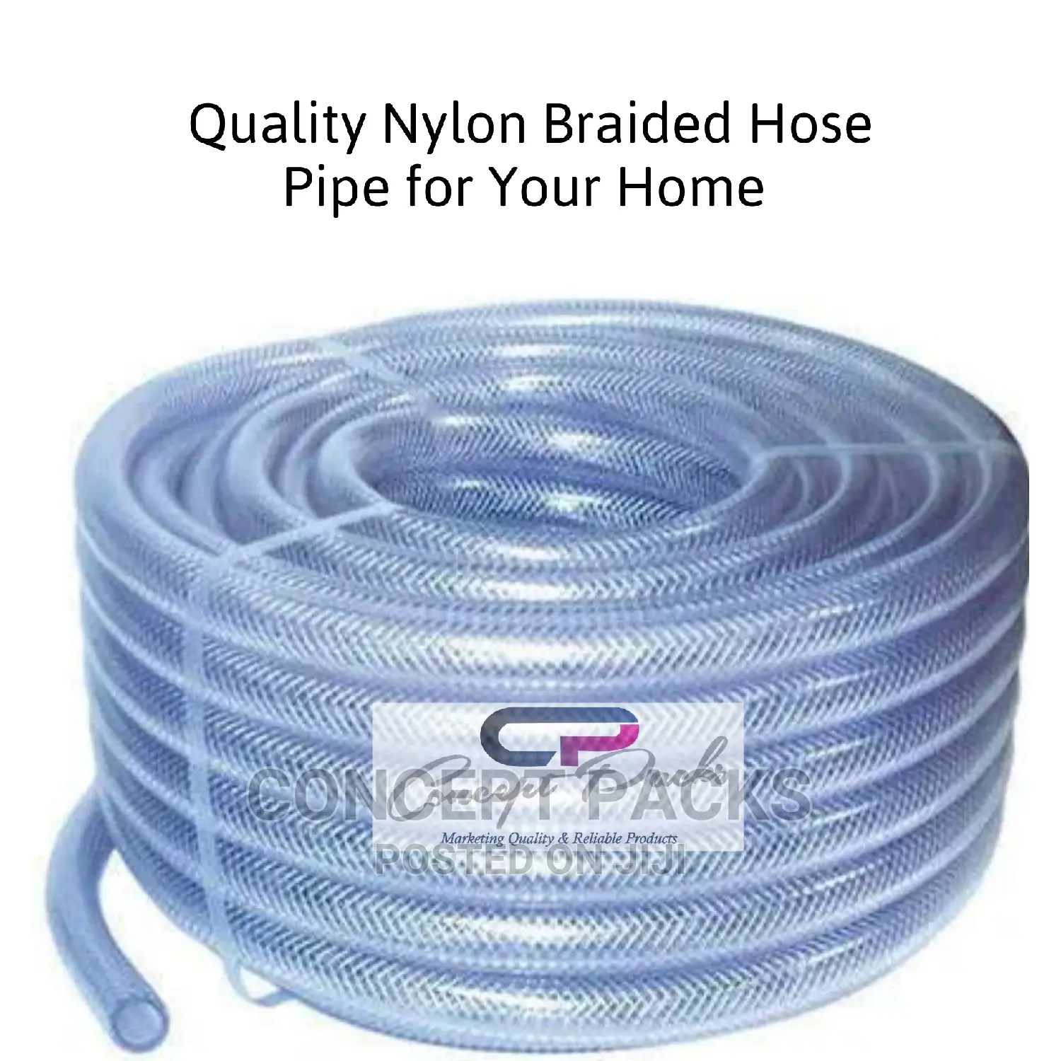 1/2 Inch X 50 Mtrs Clear Quality Braided Hose Pipe