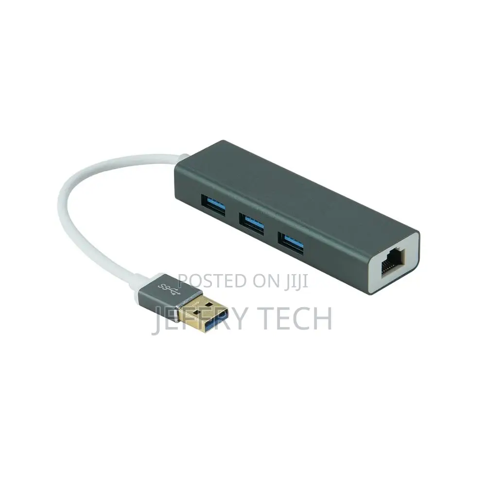 Factory Supply 3 Ports USB 3.0 Hub With RJ45 Gig