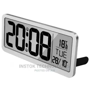 14 Inch LCD Digital Wall Alarm Clock Large Size With Dual Al