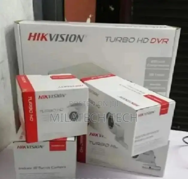 Hikvision 4 Camera CCTV Installation Kit (With 500GB+50M Cab