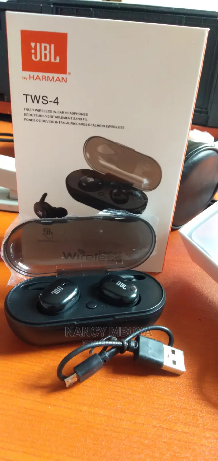 Tws-4 JBL Bluetooth Wireless Earbuds