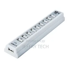 10 Ports 480mbps USB HUB 2.0 High Speed Usb Hub With Adapter