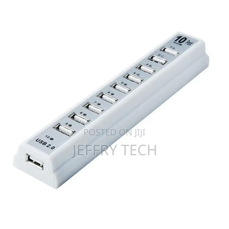 10 Ports 480mbps USB HUB 2.0 High Speed Usb Hub With Adapter