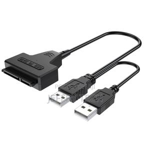 Hard Di Drive SATA Data Powered Cable Adapter Double USB 2.0 - thumbnail 2