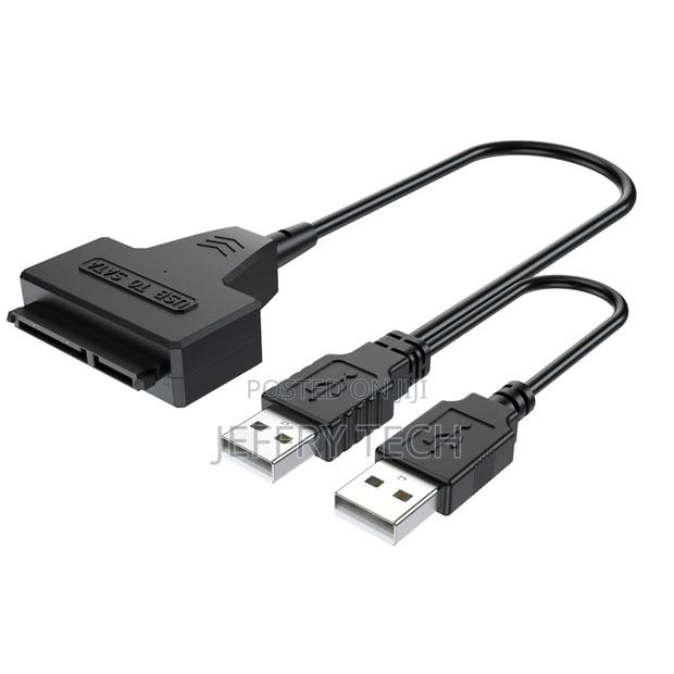 Hard Di Drive SATA Data Powered Cable Adapter Double USB 2.0 - main view