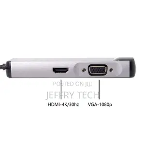 Type-C to 8in1 Adapter With RJ45*1000M HDM1 VGA Cardreader U