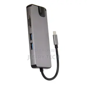 Type-C to 8in1 Adapter With RJ45*1000M HDM1 VGA Cardreader U