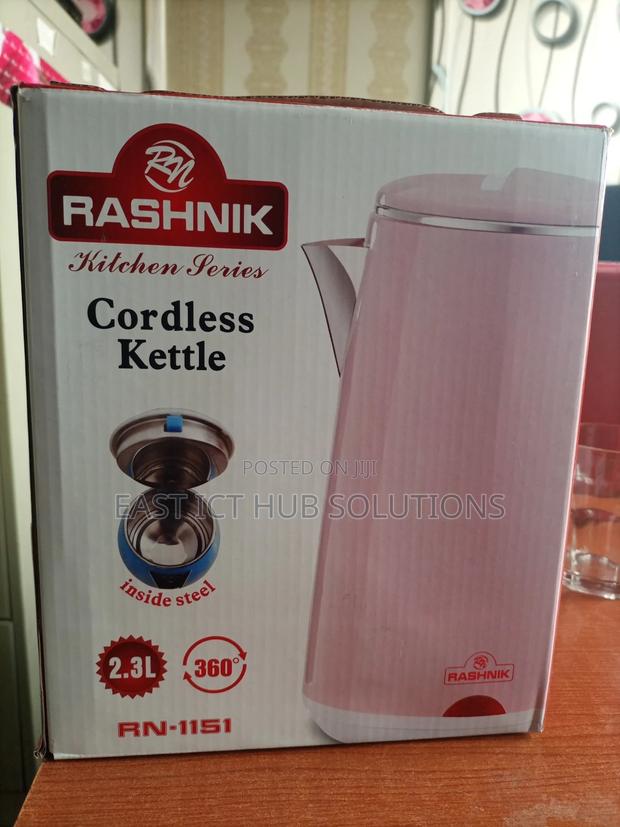 Automatic Cordless Kettle 2.3L . Super Quality Alluminium - thumbnail 3