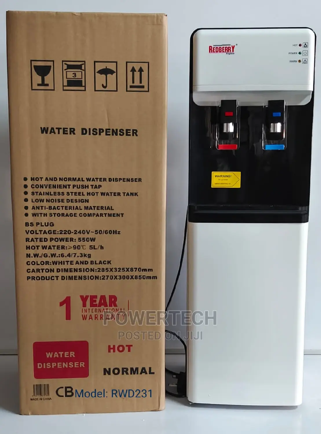 Redberry Stand Alone Water Dispenser