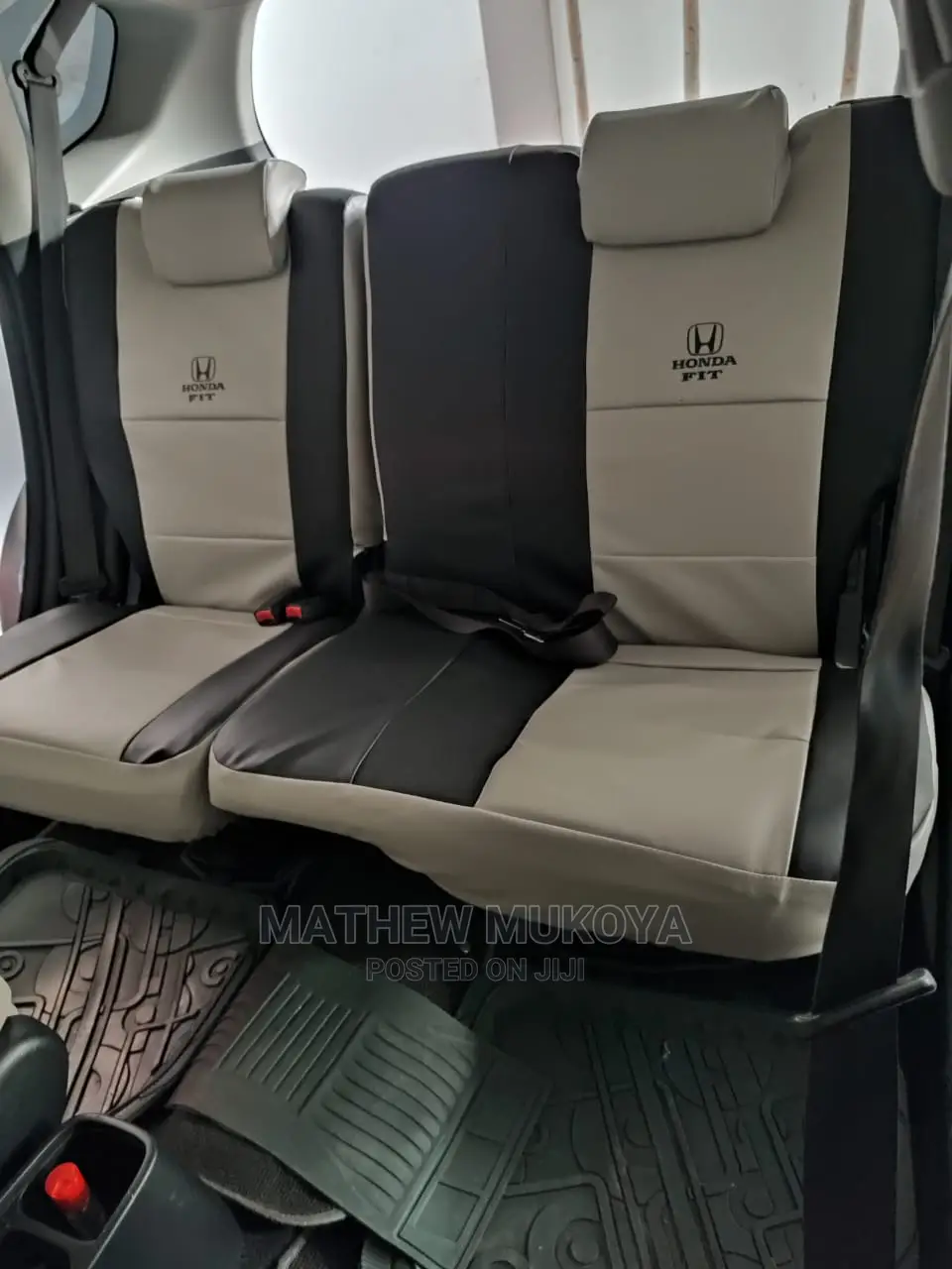 Grey and Black Seat Covers