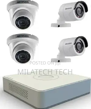 2dome 2bullet Hikvision Camera With Night Vision
