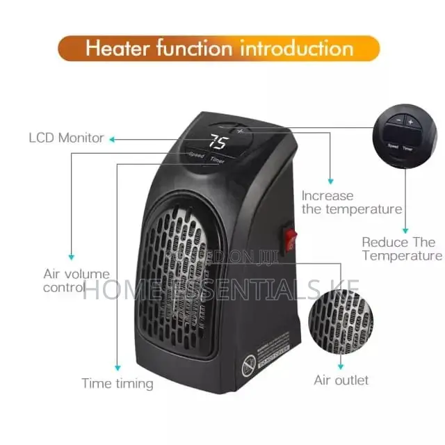 Electric Handy Heater/Wall Plug With Temperature Control