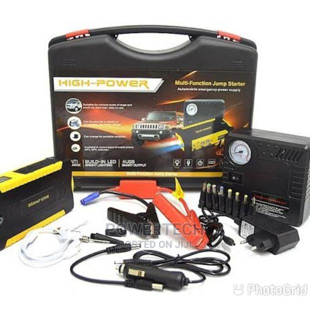 Portable Car Jump Starter With Portable Air Compressor - main view