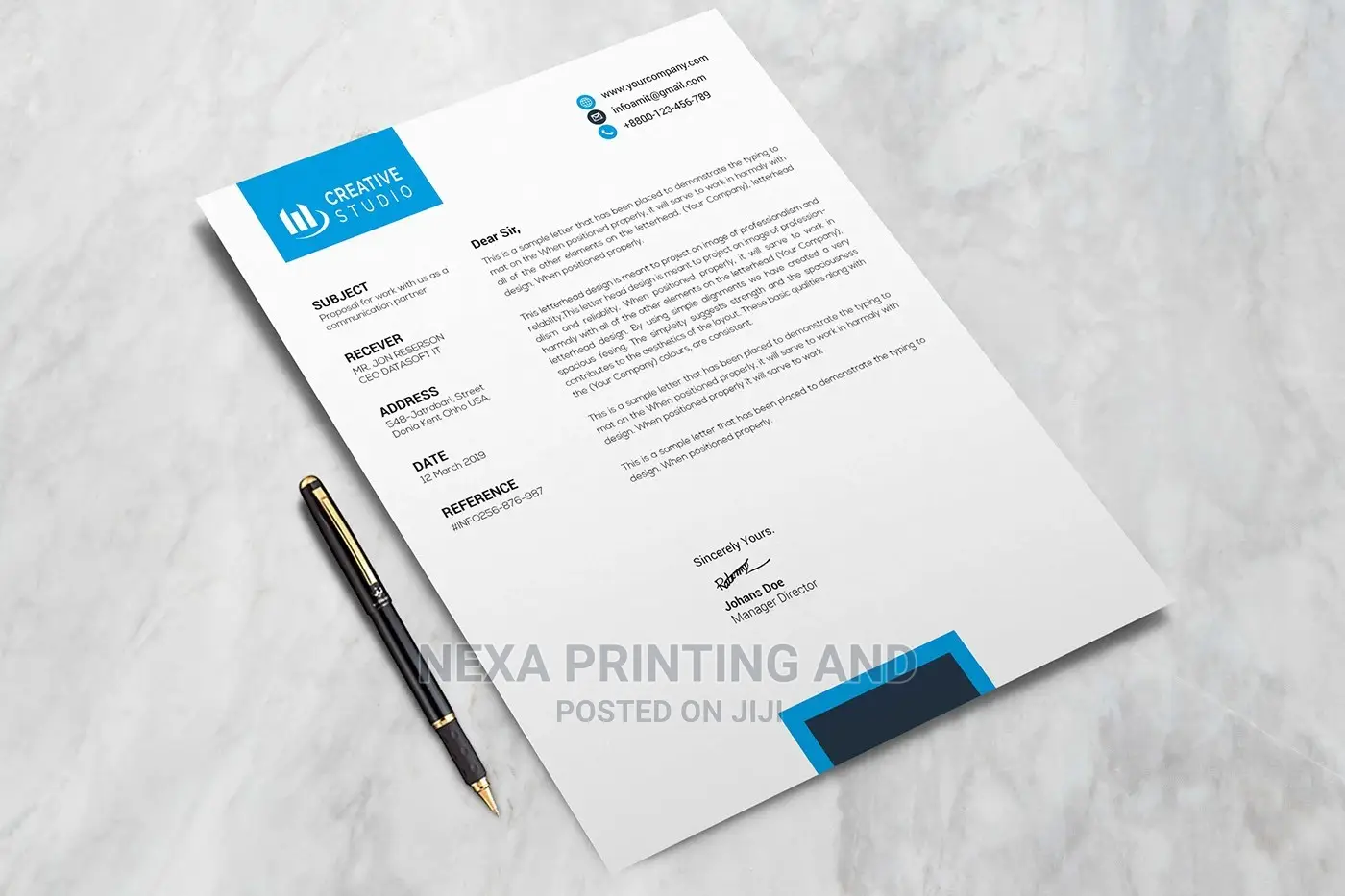 Professional Letterheads