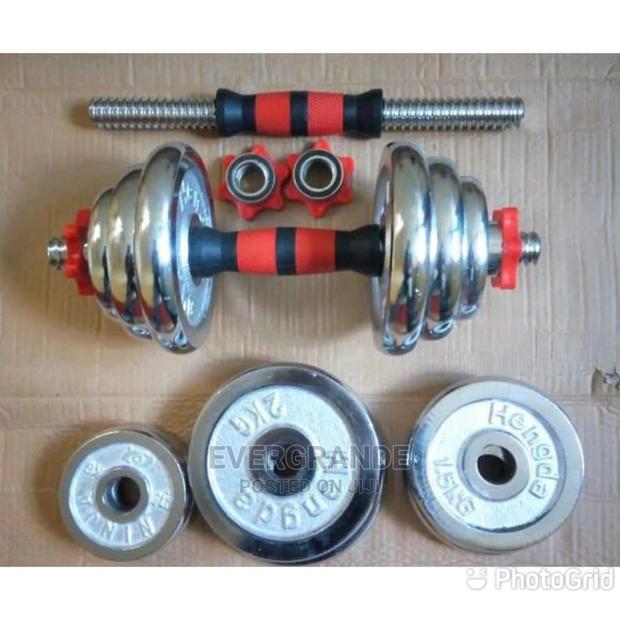 10kg Chrome Dumbbells - main view