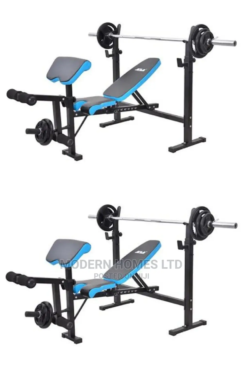 Folding Workout Bench With Free 50kgs Weight