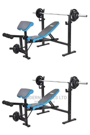 Folding Workout Bench With Free 50kgs Weight