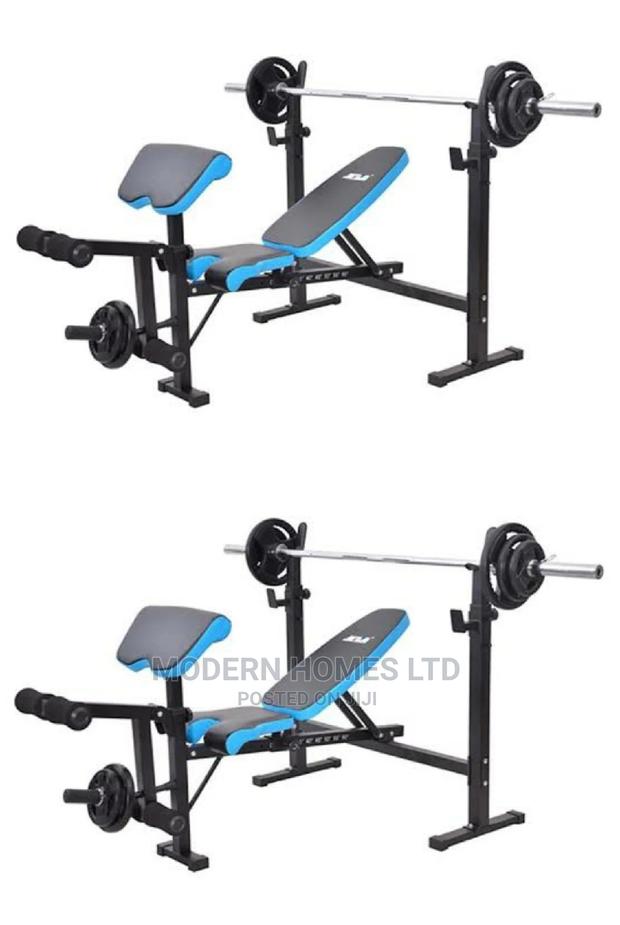 Folding Workout Bench With Free 50kgs Weight