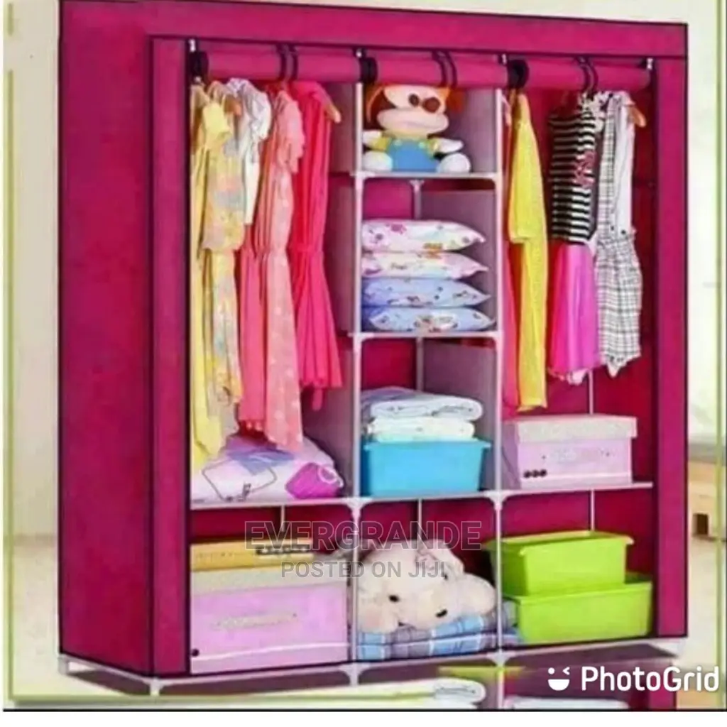 Portable 3 Column Wardrobe