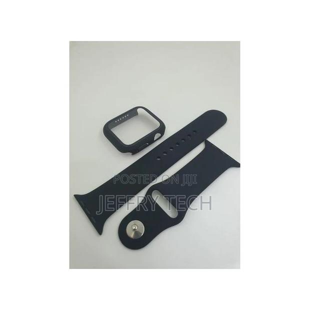 Silicon Strap Replacement for Apple Watch - 38mm - Black - main view
