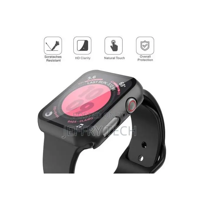 Silicon Strap Replacement for Apple Watch - 38mm - Black