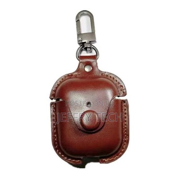 Protective Cover for Apple Air Pods - Dark Brown