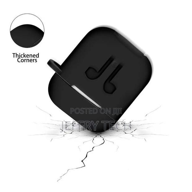 Silicone Skin Case for Apple Airpods (Black)