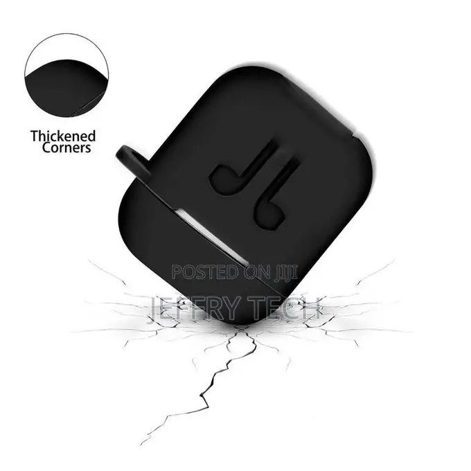 Silicone Skin Case for Apple Airpods (Black)