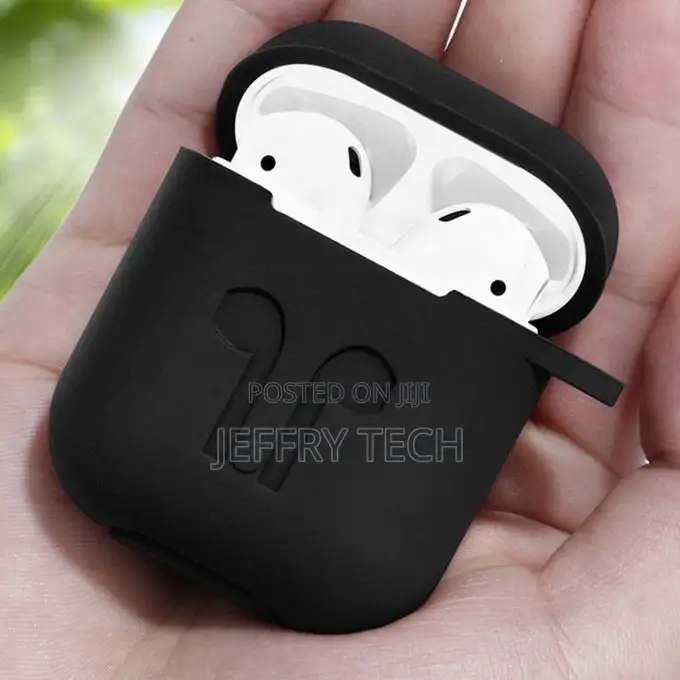 Silicone Skin Case for Apple Airpods (Black)
